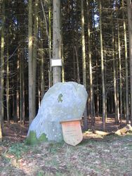 Menhir Langenstein auf dem Ferschweiler Plateau Eifel